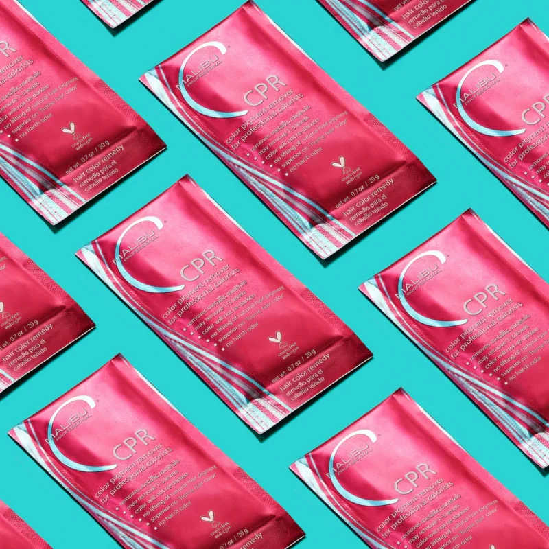 6 Malibu CPR Color Remover Pigment Reducer Hair Stain Repair 6 Processing Caps